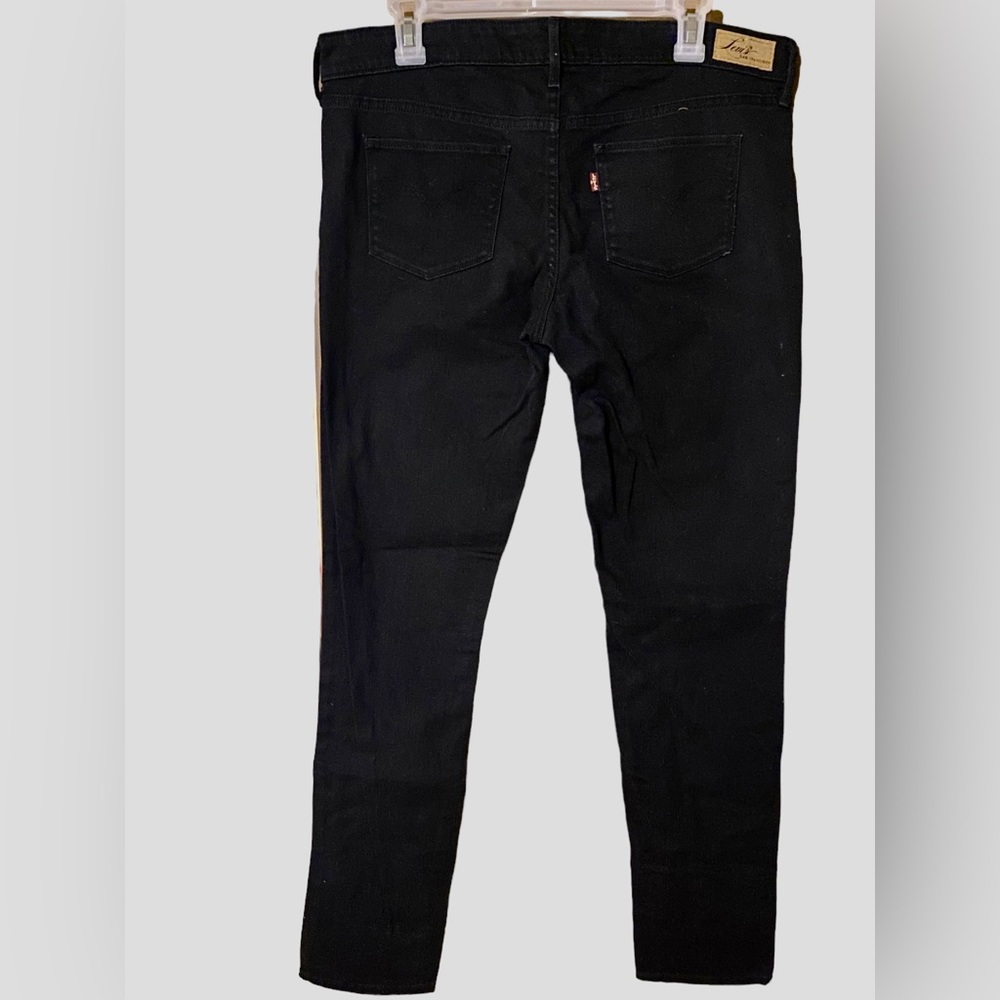 Levi's San Francisco Skinny Jeans Women’s 12/31 Slight Curve Black Denim Comfort